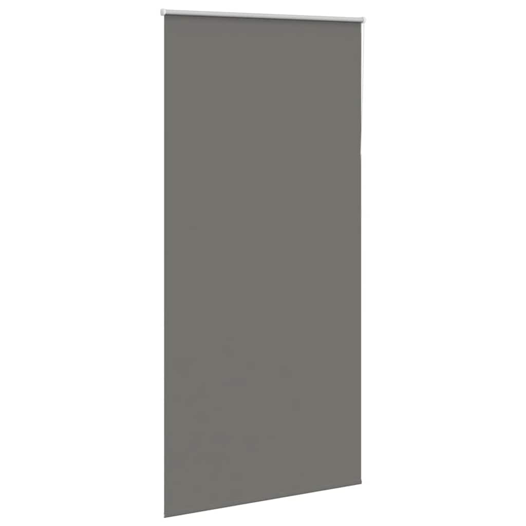 vidaXL Roller Blind Blackout Grey 100x210 cm Fabric Width 95.7 cm Polyester
