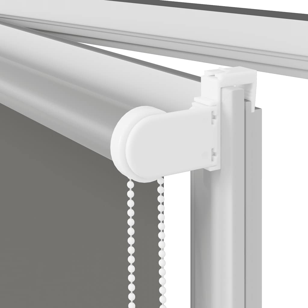 vidaXL Roller Blind Blackout Grey 120x210 cm Fabric Width 116.6 cm