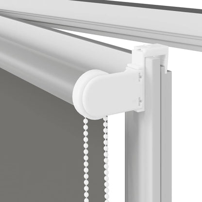 vidaXL Roller Blind Blackout Grey 120x210 cm Fabric Width 116.6 cm