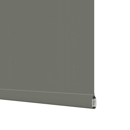 vidaXL Roller Blind Blackout Grey 120x210 cm Fabric Width 116.6 cm