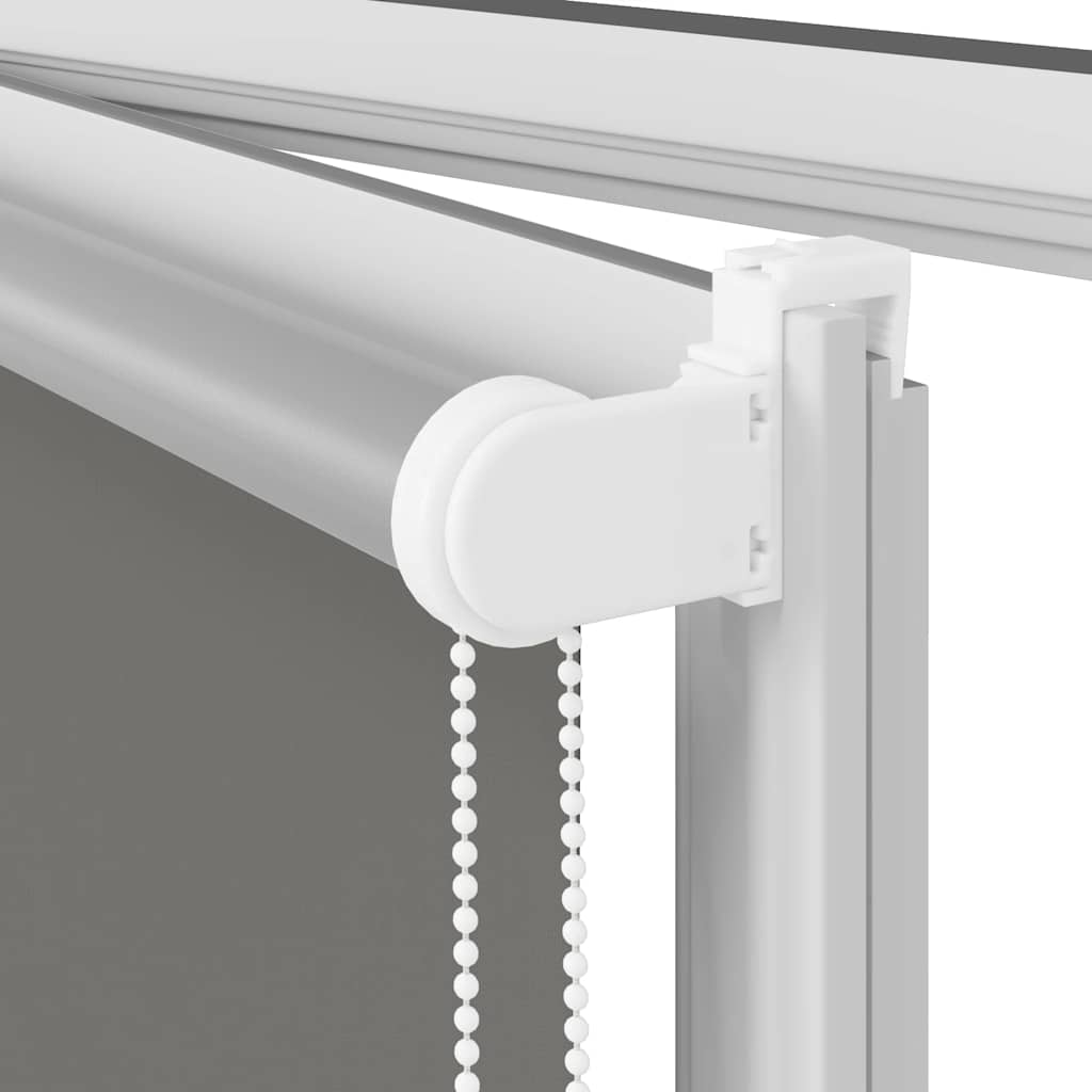 vidaXL Roller Blind Blackout Grey 135x210 cm Fabric Width 131.6 cm