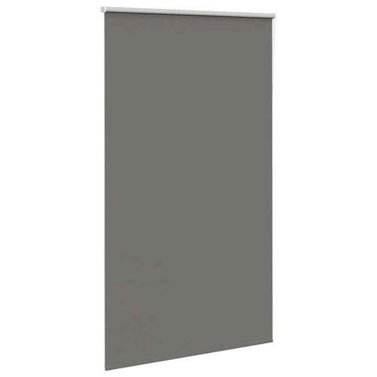 vidaXL Roller Blind Blackout Grey 140x210 cm Fabric Width 136.6 cm