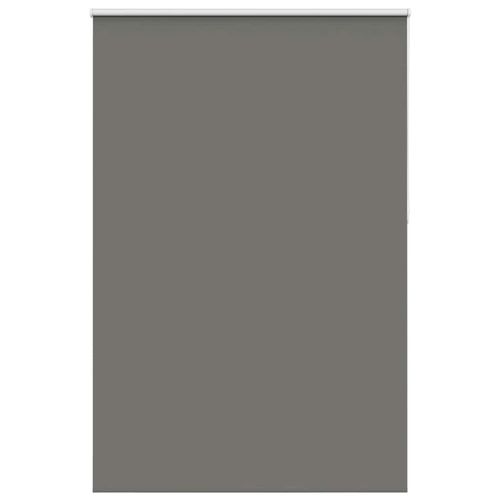vidaXL Roller Blind Blackout Grey 160x210 cm Fabric Width 156.6 cm Polyester
