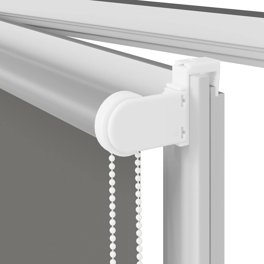 vidaXL Roller Blind Blackout Grey 160x210 cm Fabric Width 156.6 cm
