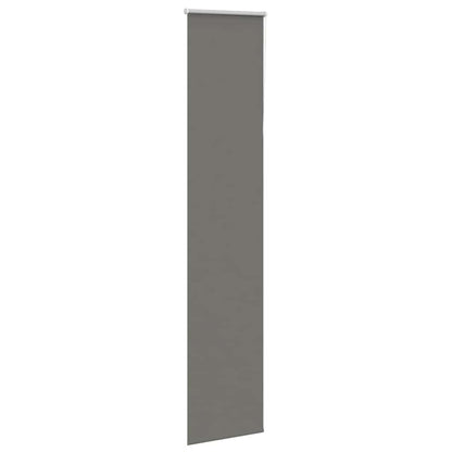 vidaXL Roller Blind Blackout Grey 40x230 cm Fabric Width 35.7 cm