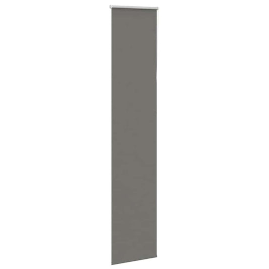vidaXL Roller Blind Blackout Grey 40x230 cm Fabric Width 35.7 cm