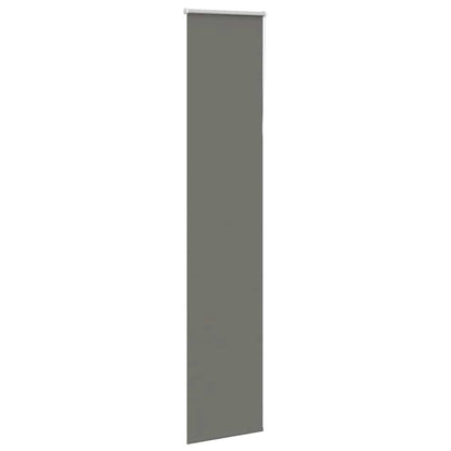 vidaXL Roller Blind Blackout Grey 45x230 cm Fabric Width 40.7 cm Polyester