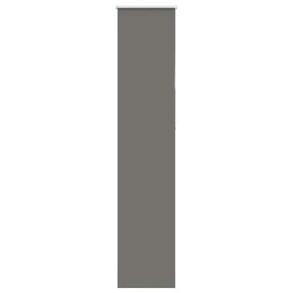 vidaXL Roller Blind Blackout Grey 55x230 cm Fabric Width 50.7 cm Polyester