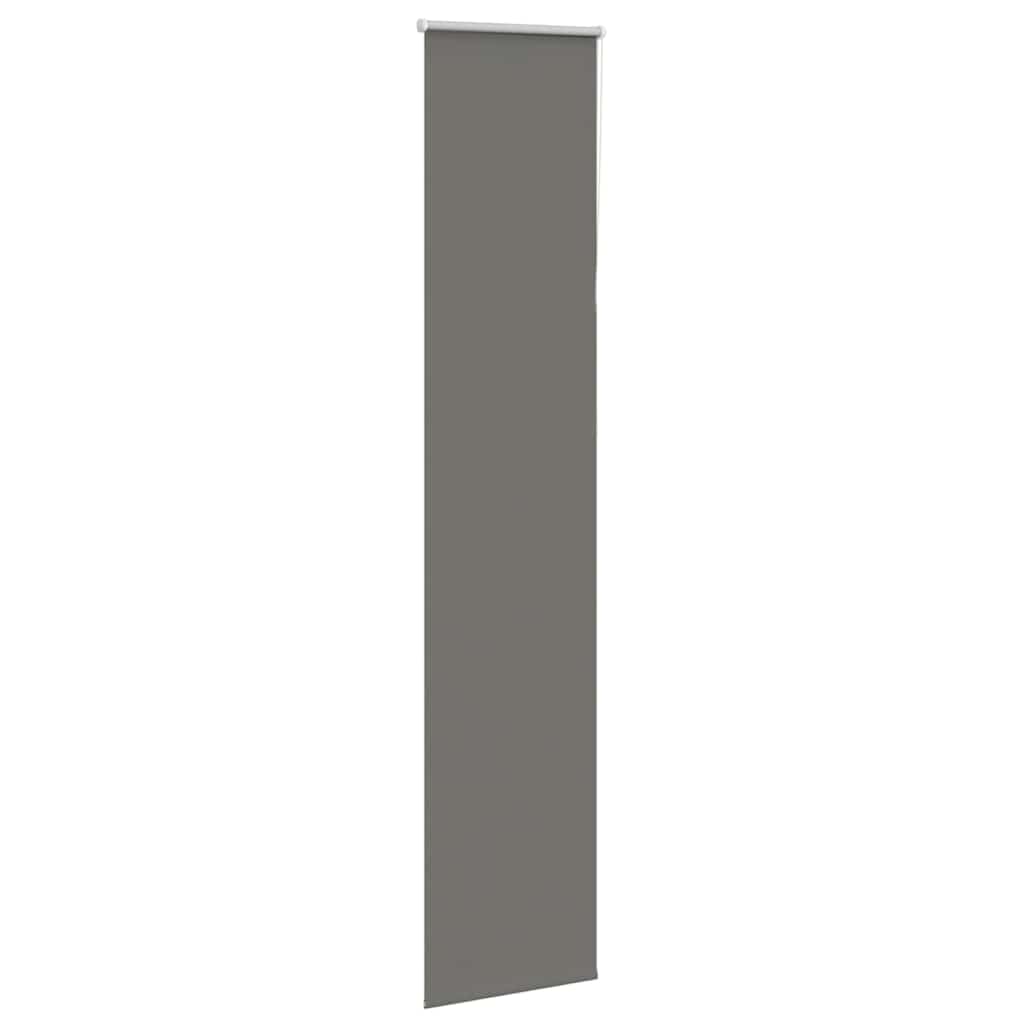 vidaXL Roller Blind Blackout Grey 60x230 cm Fabric Width 55.7 cm Polyester