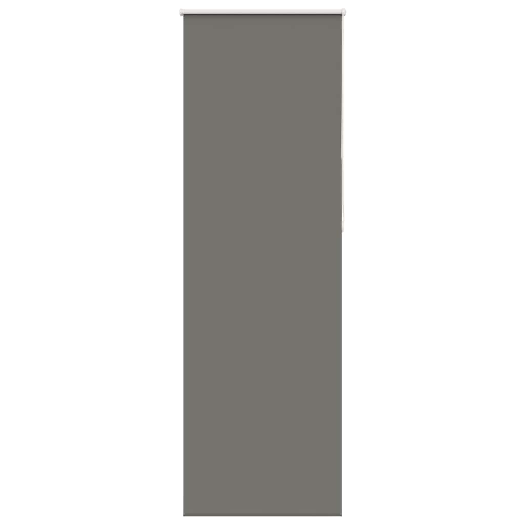 vidaXL Roller Blind Blackout Grey 70x230 cm Fabric Width 65.7 cm Polyester