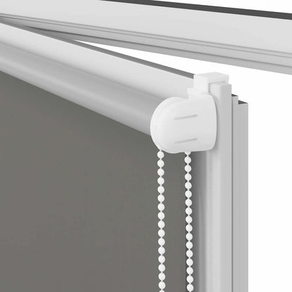 vidaXL Roller Blind Blackout Grey 70x230 cm Fabric Width 65.7 cm