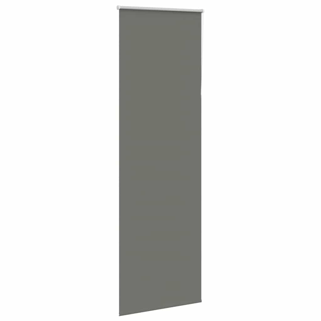 vidaXL Roller Blind Blackout Grey 70x230 cm Fabric Width 65.7 cm Polyester
