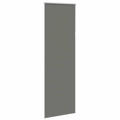 vidaXL Roller Blind Blackout Grey 70x230 cm Fabric Width 65.7 cm Polyester