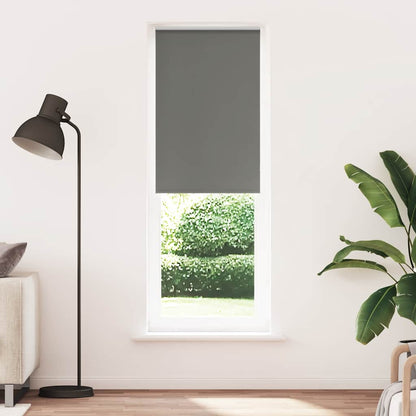 vidaXL Roller Blind Blackout Grey 70x230 cm Fabric Width 65.7 cm Polyester