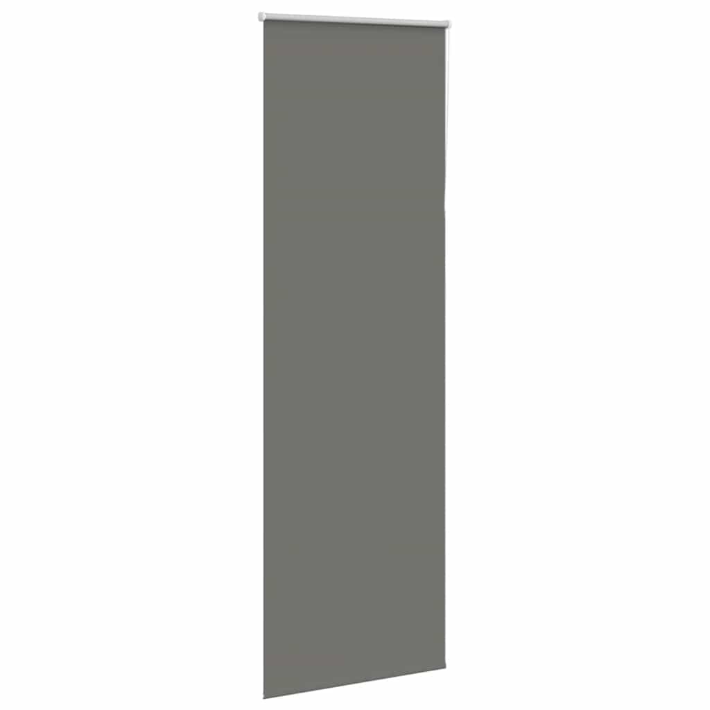 vidaXL Roller Blind Blackout Grey 80x230 cm Fabric Width 75.7 cm Polyester