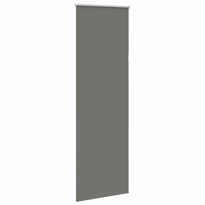 vidaXL Roller Blind Blackout Grey 80x230 cm Fabric Width 75.7 cm Polyester