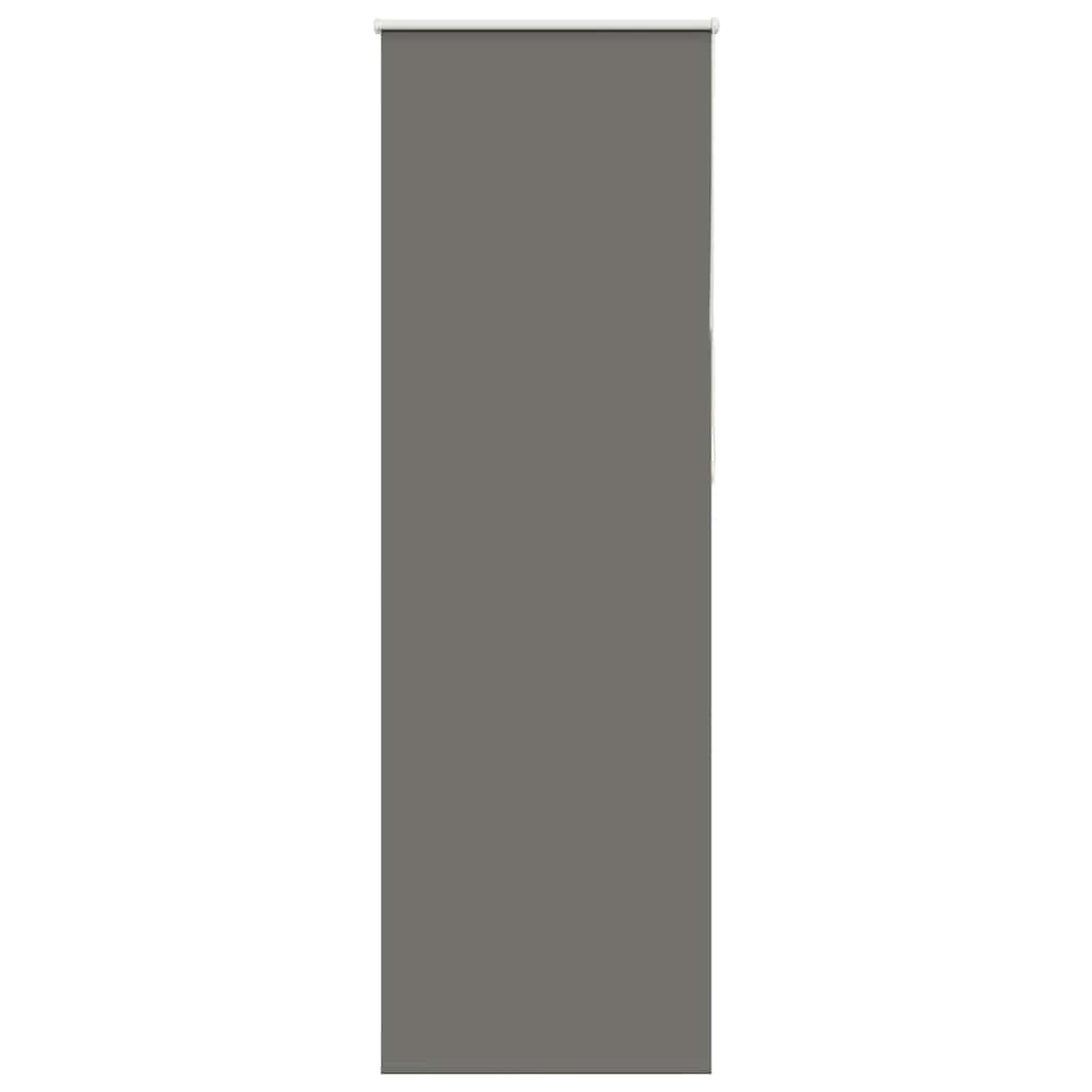 vidaXL Roller Blind Blackout Grey 85x230 cm Fabric Width 80.7 cm Polyester