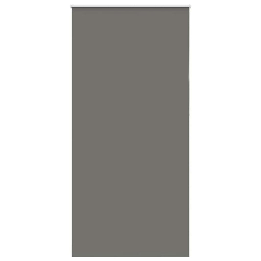vidaXL Roller Blind Blackout Grey 100x230 cm Fabric Width 95.7 cm