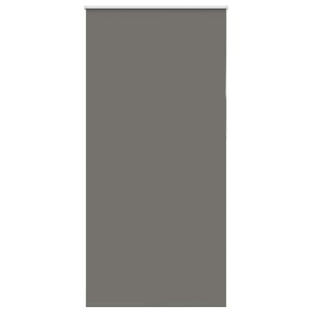 vidaXL Roller Blind Blackout Grey 100x230 cm Fabric Width 95.7 cm Polyester