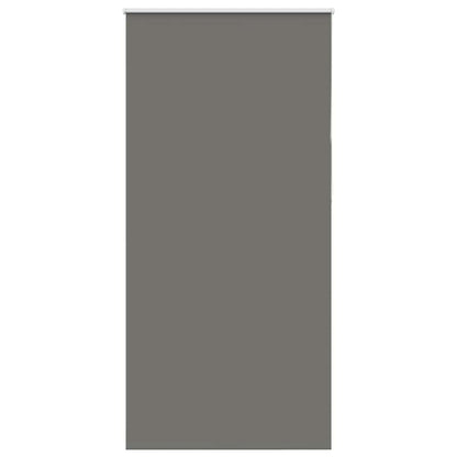 vidaXL Roller Blind Blackout Grey 100x230 cm Fabric Width 95.7 cm Polyester