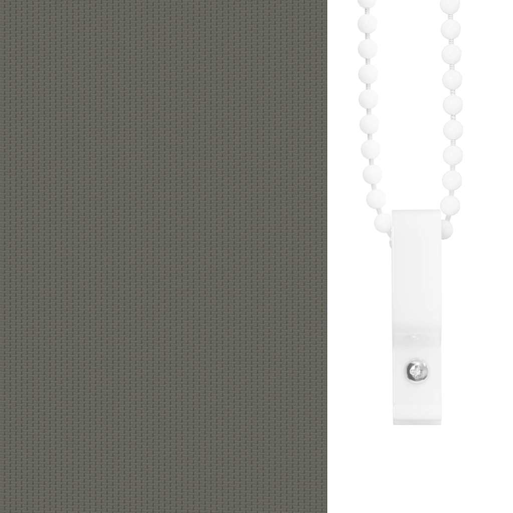 vidaXL Roller Blind Blackout Grey 120x230 cm Fabric Width 116.6 cm Polyester