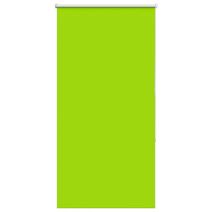 vidaXL Roller Blind Blackout Leaves Green 75x130 cm Fabric Width 70.7 cm Polyester