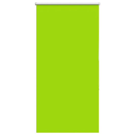 vidaXL Roller Blind Blackout Leaves Green 75x130 cm Fabric Width 70.7 cm Polyester
