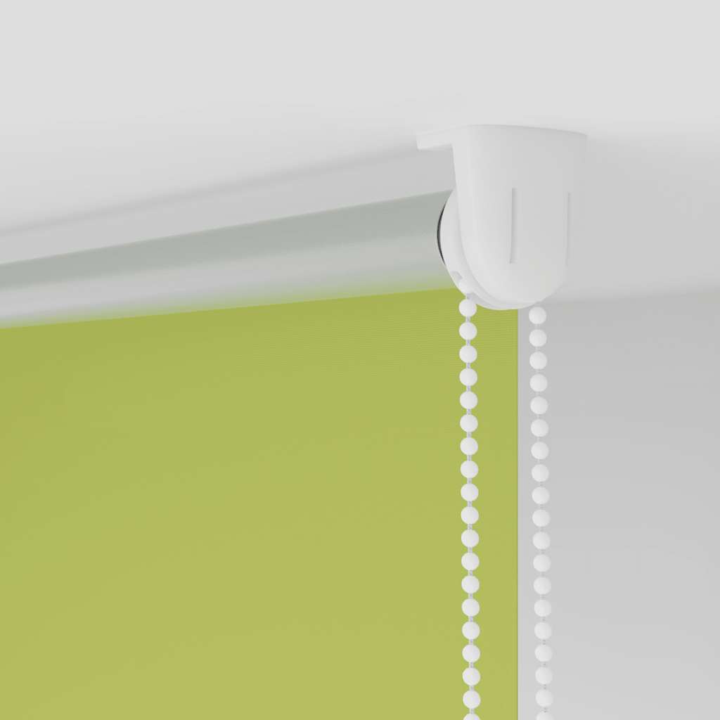 vidaXL Roller Blind Blackout Leaves Green 80x130cm Fabric Width 75.7cm