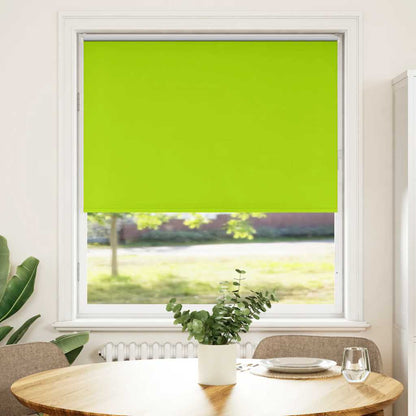 vidaXL Roller Blind Blackout Leaves Green 100x130 cm Fabric Width 95.7 cm Polyester