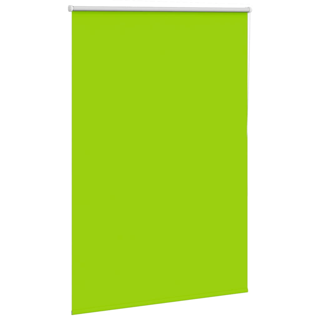 vidaXL Roller Blind Blackout Leaves Green 100x130 cm Fabric Width 95.7 cm Polyester