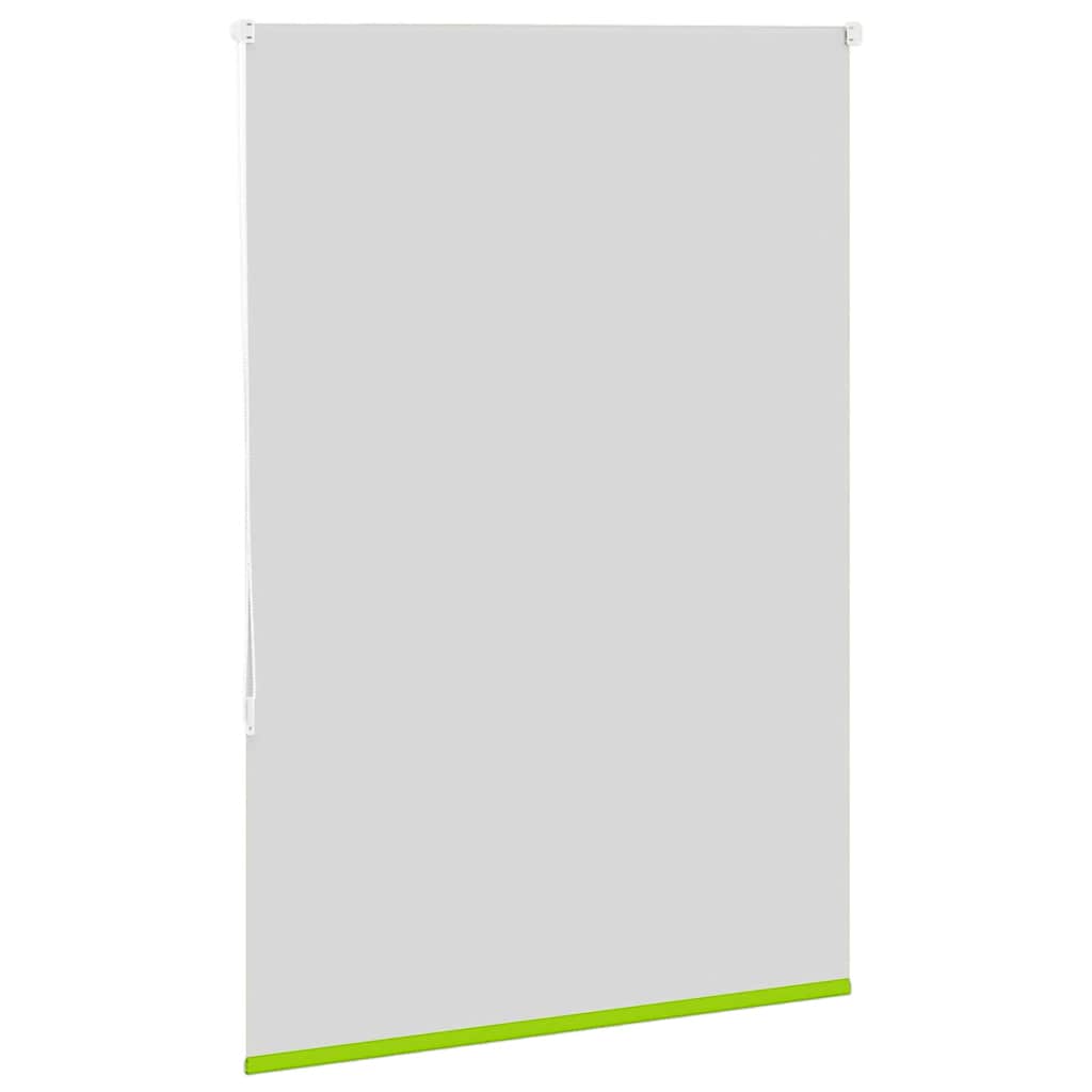 vidaXL Roller Blind Blackout Leaves Green 100x130 cm Fabric Width 95.7 cm Polyester