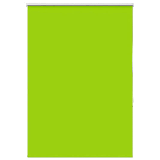 vidaXL Roller Blind Blackout Leaves Green 105x130 cm Fabric Width 100.7 cm Polyester