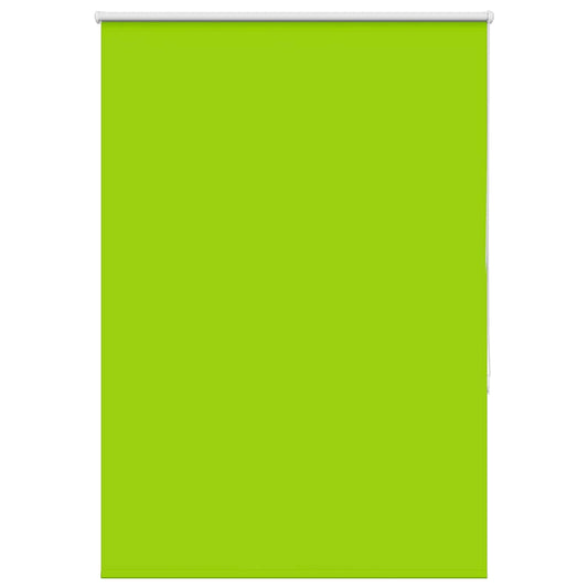 vidaXL Roller Blind Blackout Leaves Green 115x130 cm Fabric Width 110.7 cm Polyester
