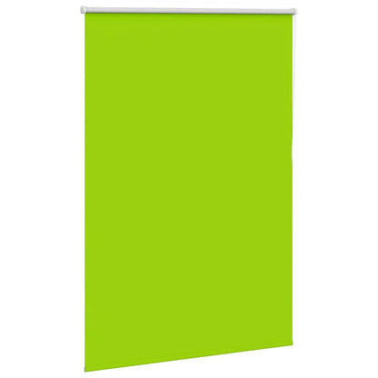 vidaXL Roller Blind Blackout Leaves Green 115x130 cm Fabric Width 110.7 cm Polyester
