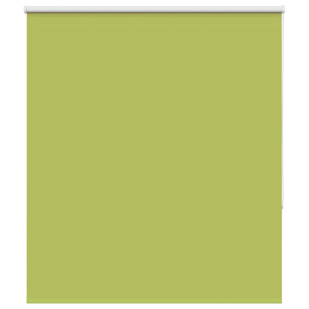 vidaXL Roller Blind Blackout Leaves Green 125x130 cm Fabric Width 121.6 cm Polyester