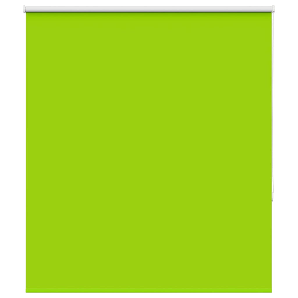 vidaXL Roller Blind Blackout Leaves Green 130x130 cm Fabric Width 126.6 cm Polyester
