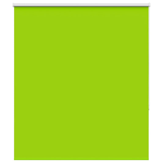 vidaXL Roller Blind Blackout Leaves Green 140x130 cm Fabric Width 136.6 cm Polyester