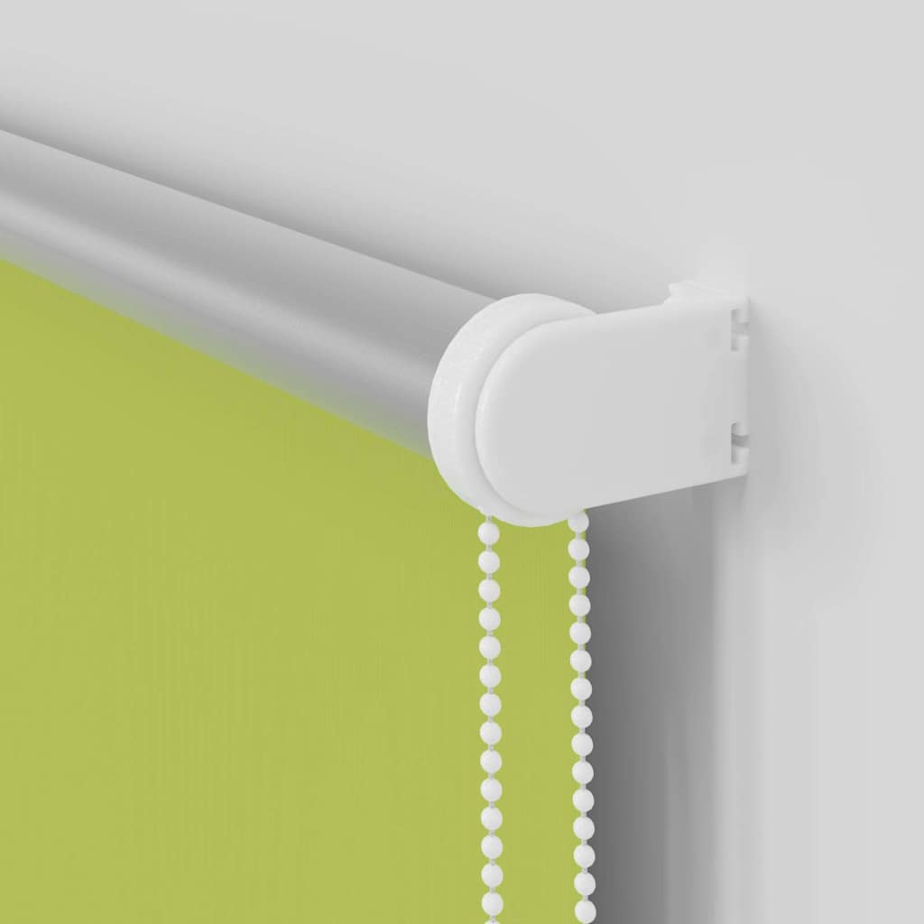 vidaXL Roller Blind Blackout Leaves Green 145x130 cm Width 141.6 cm