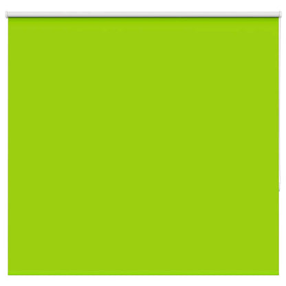 vidaXL Roller Blind Blackout Leaves Green 150x130 cm Fabric Width 146.6 cm Polyester