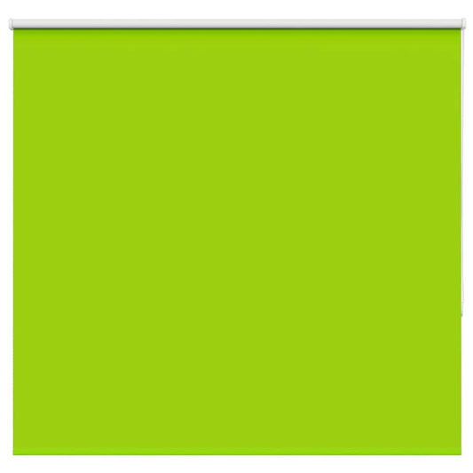 vidaXL Roller Blind Blackout Leaves Green 150x130 cm Fabric Width 146.6 cm Polyester