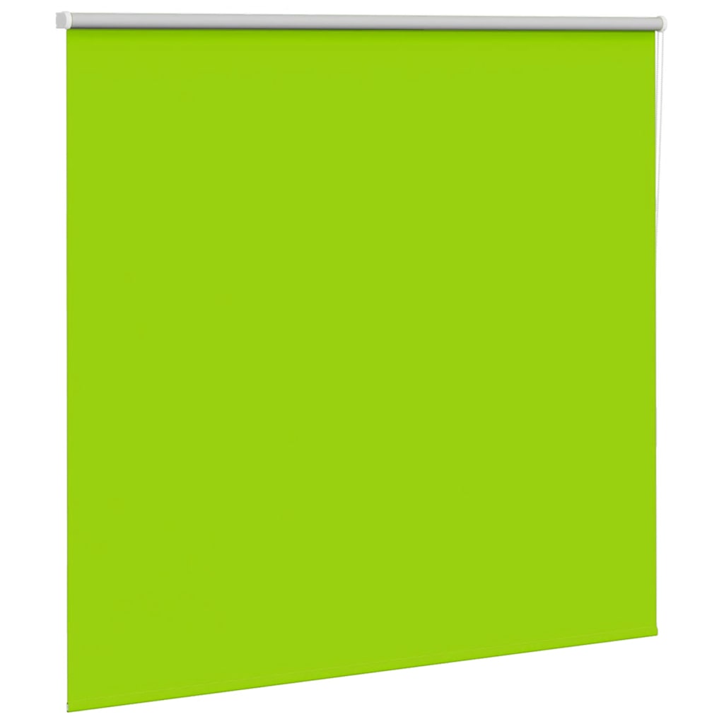 vidaXL Roller Blind Blackout Leaves Green 150x130 cm Fabric Width 146.6 cm Polyester