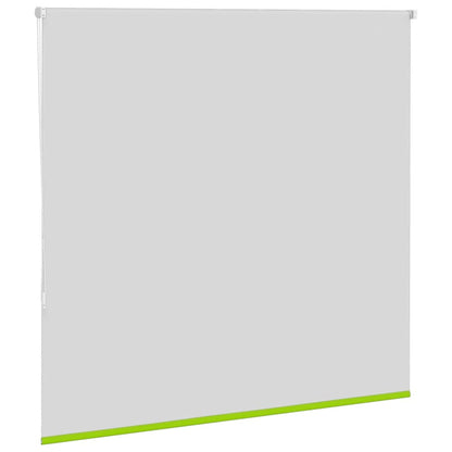 vidaXL Roller Blind Blackout Leaves Green 150x130 cm Fabric Width 146.6 cm Polyester