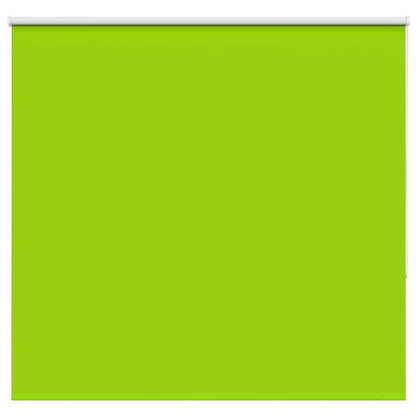 vidaXL Roller Blind Blackout Leaves Green 155x130 cm Fabric Width 151.6 cm Polyester