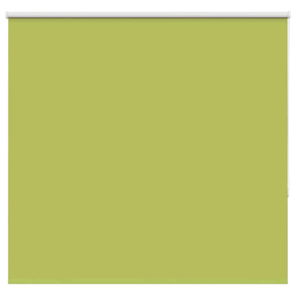 vidaXL Roller Blind Blackout Leaves Green 155x130 cm Fabric Width 151.6 cm Polyester