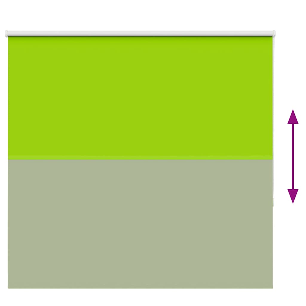 vidaXL Roller Blind Blackout Leaves Green 160x130 cm Fabric Width 156.6 cm Polyester