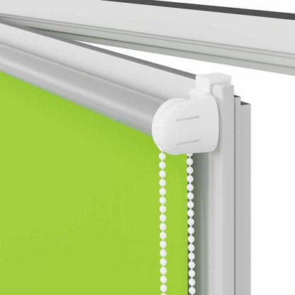 vidaXL Roller Blind Blackout Leaves Green 40x150 cm Fabric Width 35.7 cm Polyester