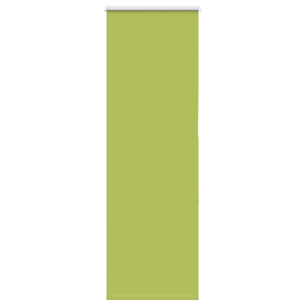 vidaXL Roller Blind Blackout Leaves Green 45x150 cm Fabric Width 40.7 cm Polyester