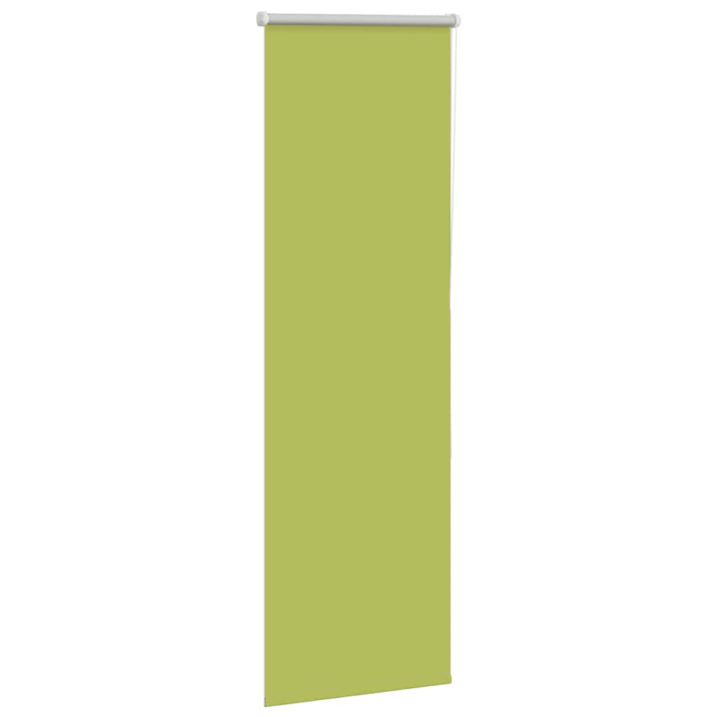 vidaXL Roller Blind Blackout Leaves Green 45x150 cm Fabric Width 40.7 cm Polyester