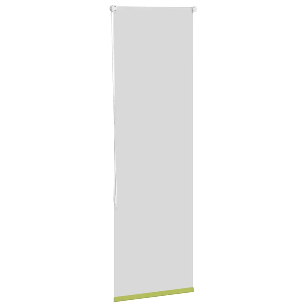 vidaXL Roller Blind Blackout Leaves Green 45x150 cm Fabric Width 40.7 cm Polyester