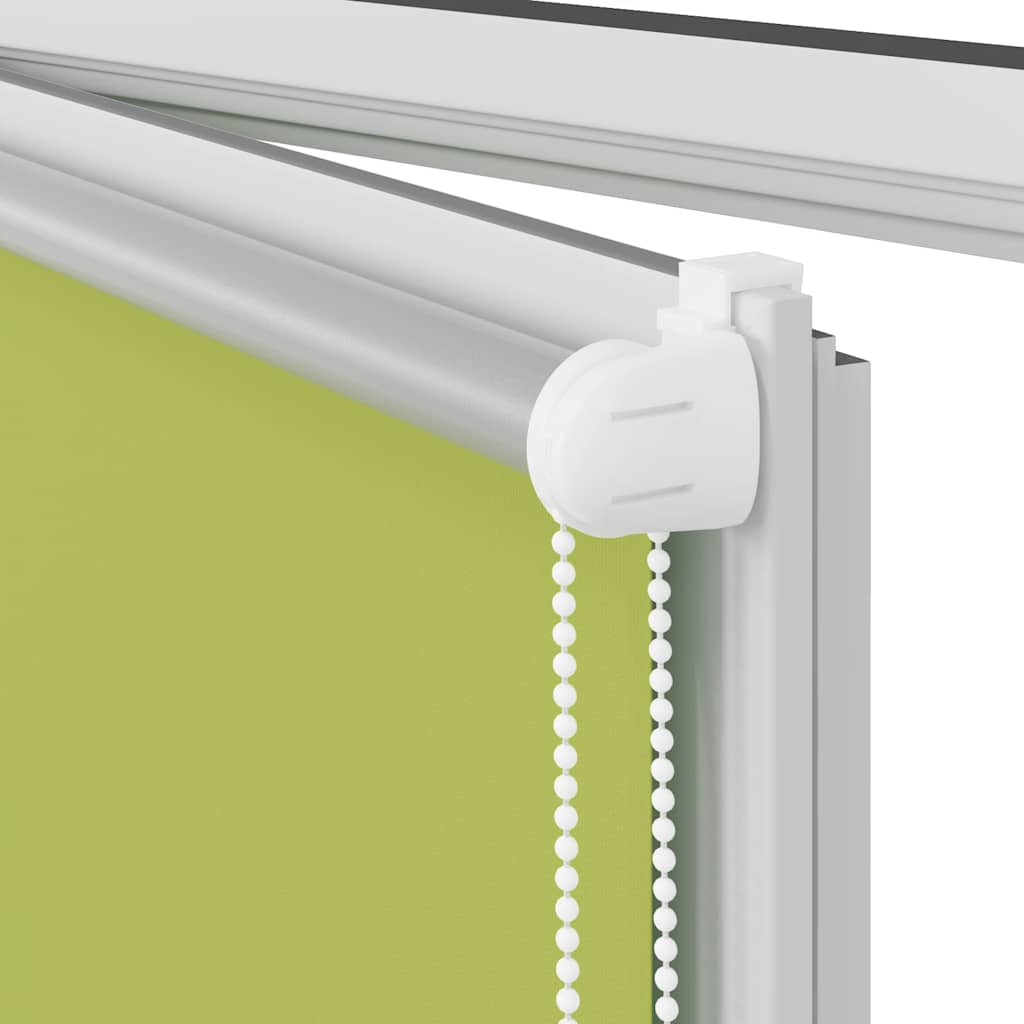 vidaXL Roller Blind Blackout Leaves Green 60x150cm Fabric Width 55.7cm